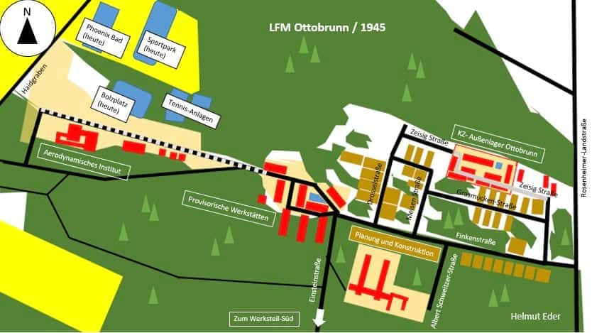 Plan der LFM Ottobrunn 1945